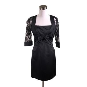 MaxMara Party silk and mesh black dress, size Large